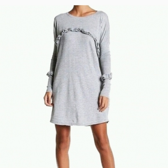 Solutions Dresses & Skirts - NWT SOLUTIONS Pullover Ruffled sweater dress